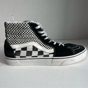 Vans SK8 Hi Mix Checker Black True White VN0A38GEQ9B Men's Shoes Size 10.0